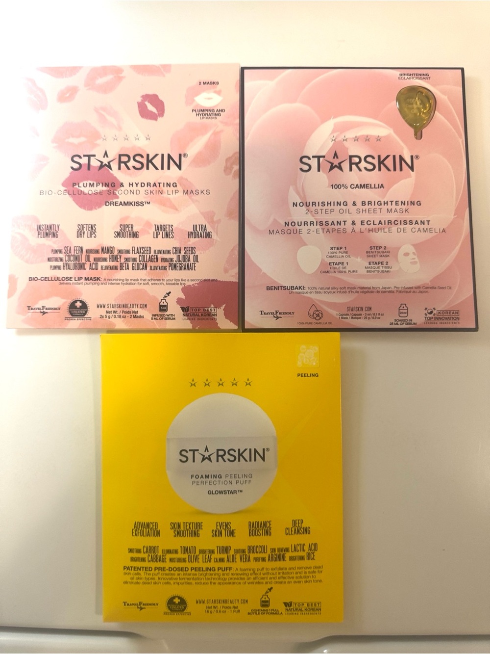 Starskin set/3 face masks